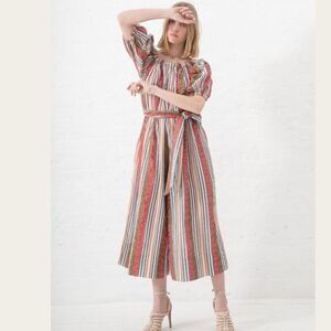 NWT ULLA JOHNSON ELAN JUMPSUIT - POPPY Size 6